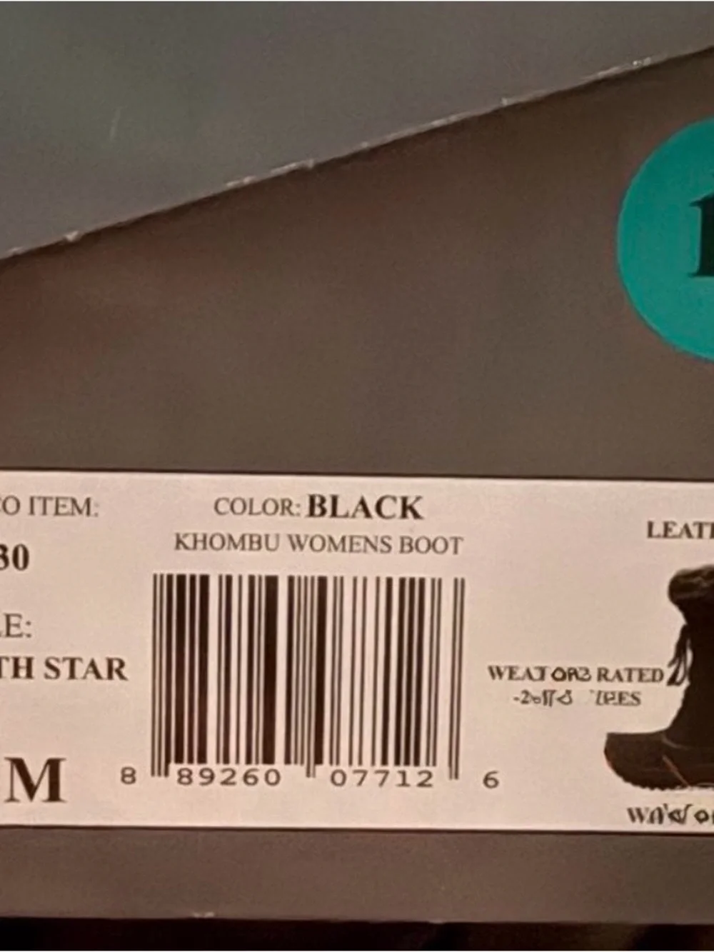NWT Khombu North Star Winter Snow Boots Black Women’s Size 10